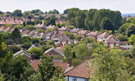 view across roof tops, Letchworth Garden City