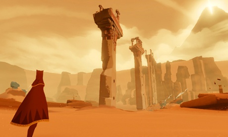 Journey, a game of quiet beauty, mentioned by Media Molecule co-founder Alex Evans during the Today programme debate