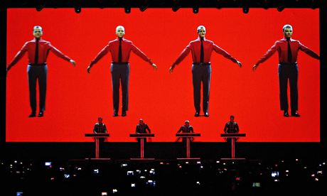 Kraftwerk performs live at the Sonar festival in Barcelona, Spain