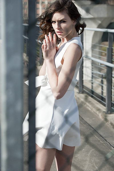Fashion: white hot: Sleeveless dress