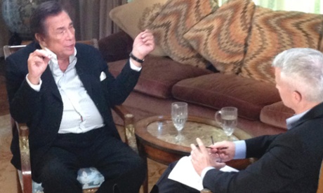 Donald Sterling during his interview with Aderson Cooper of CNN.