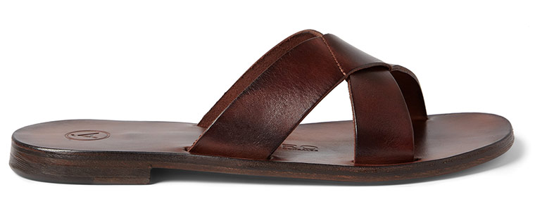 Sandals wish list: Dark leather