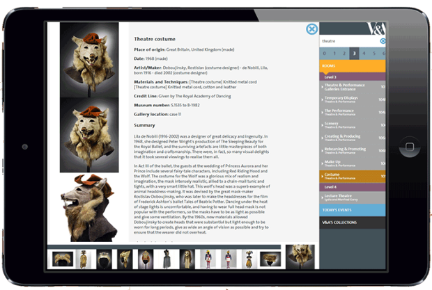 V&A Digital Explorer Map
