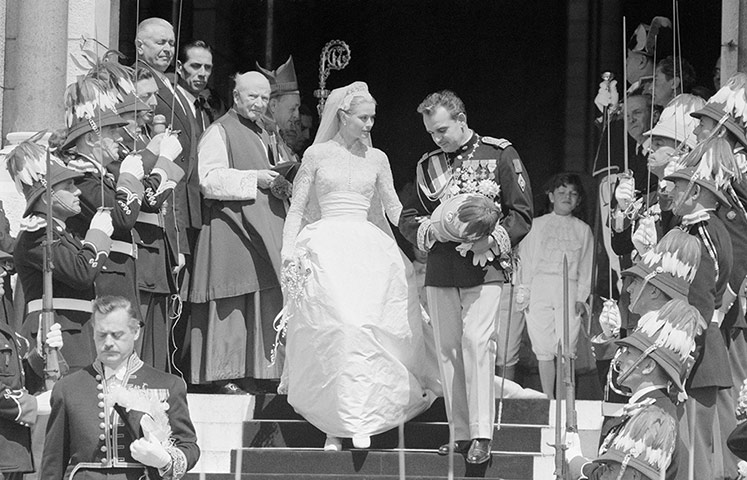 10 best: Grace Kelly and Prince Rainier Exiting the Cathedral