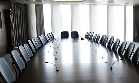 Empty boardroom