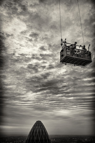 In pictures: Rod Olukoya photo of window cleaners