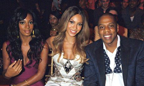 Solange, Beyonce and Jay Z in 1986 in, presumably, happier times.