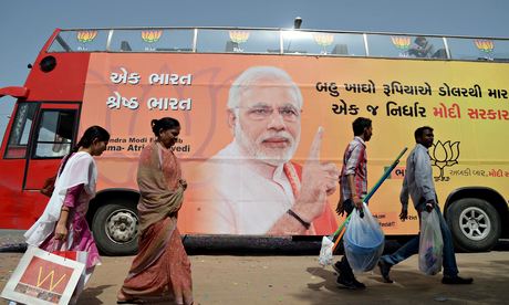 'Voters got used to the idea [of Narendra Modi as leader] through repetition of images and slogans.'