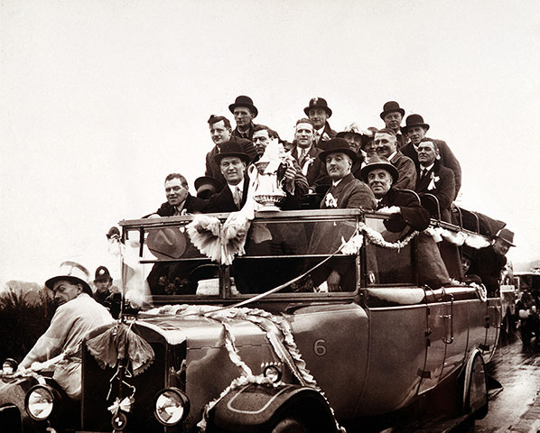 memory lane: The victorious Blackburn Rovers team 