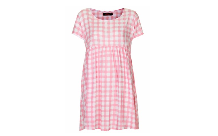 Summer dresses: 50 of the best summer dresses - pink white gingham smock dress by Motel
