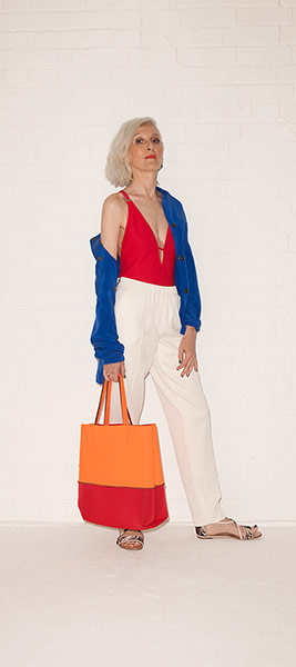 All Ages holiday: white trousers red 