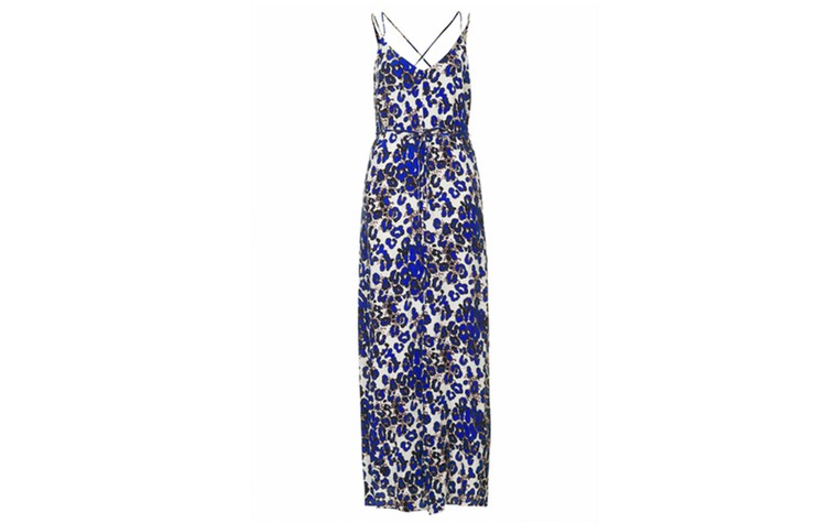 Summer dresses: 50 of the best summer dresses - blue white black leopard print strappy maxi
