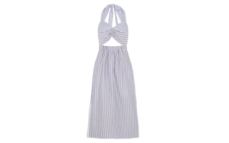 Summer dresses: 50 of the best summer dresses- midriff cut out stripe halter dress by Chloe