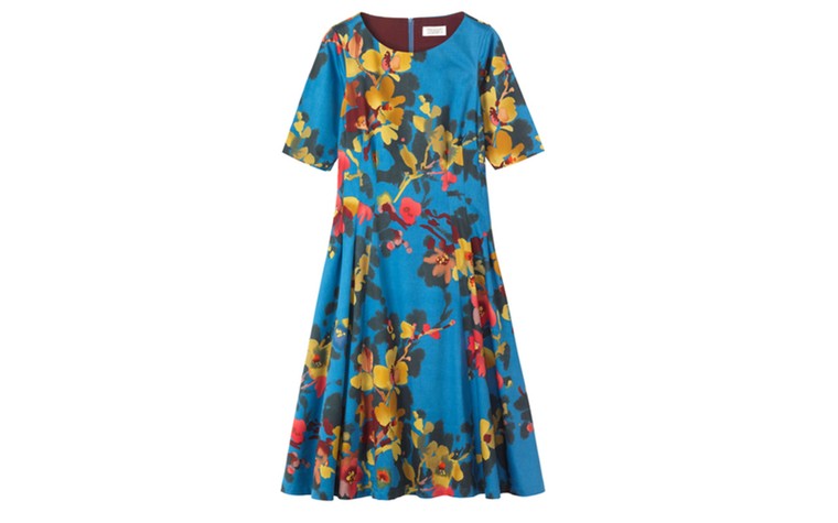 Summer dresses: 50 of the best summer dresses - blue floral half sleeve dress by Toast