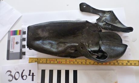 A latchet shoe recovered from the wreck of the London