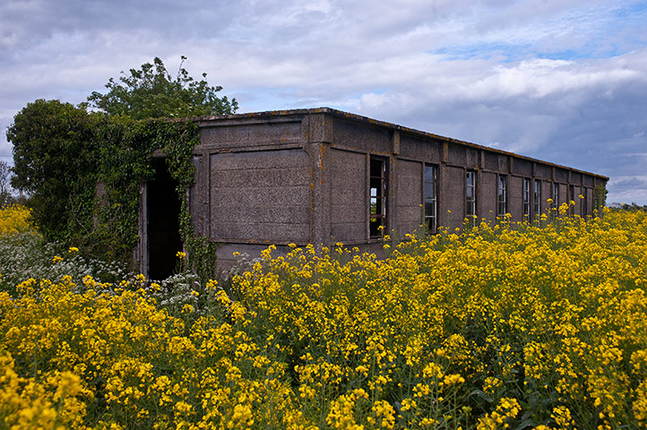 Lost USAAF art: Derelict accommodation block