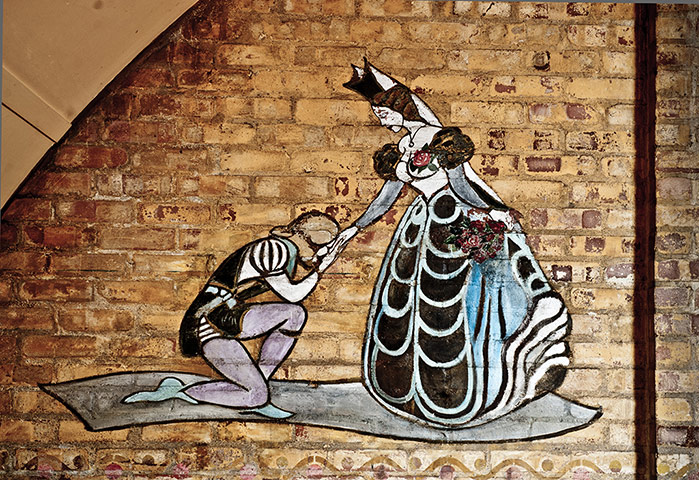 Lost USAAF art: A mural in a former NCO club