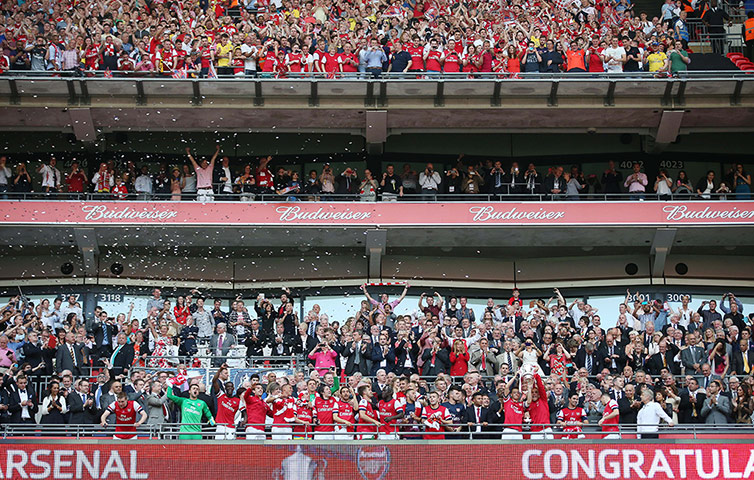 the cup final: The Arsenal fans rejoice