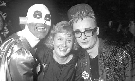 Watts with Boy George and Philip Salon, left.