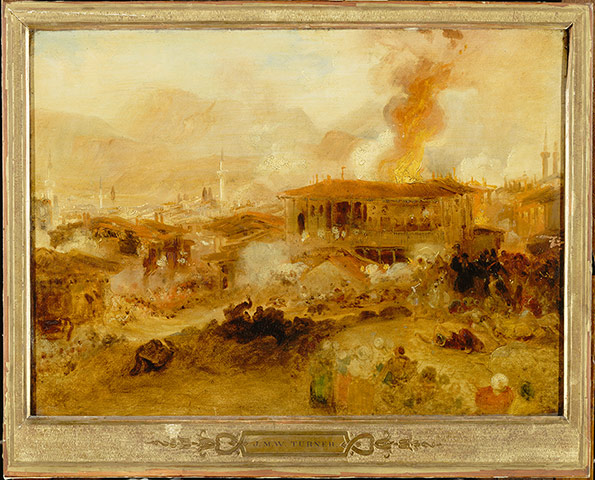 Leuven gallery: Leuven gallery: The Burning of Constantinople, William Turner 