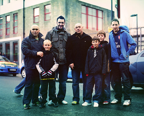 Arsenal fans: A family on their way to the Emirates 