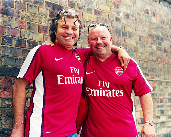 Arsenal fans: Happy fans