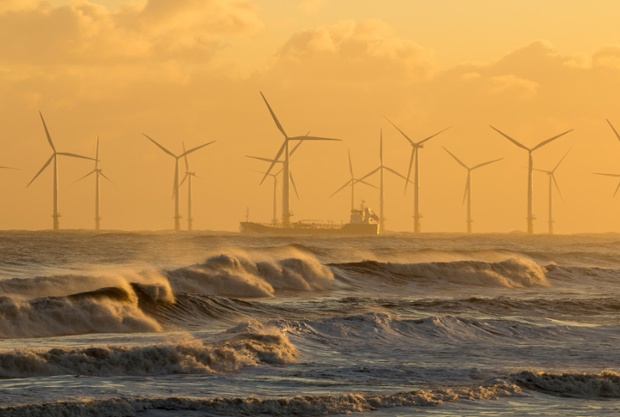 Seaton Carew beach near Hartlepool, north-east England