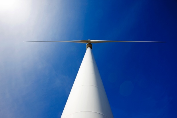 A turbine on the island of Lewis in the Outer Hebrides, Scotland