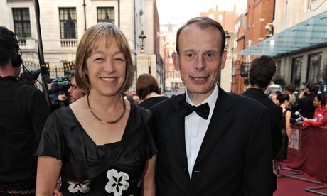 Jackie Ashley with her husband Andrew Marr