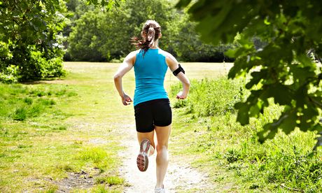 'I pee while running' … an issue that dare not speak its name (Posed by model.)