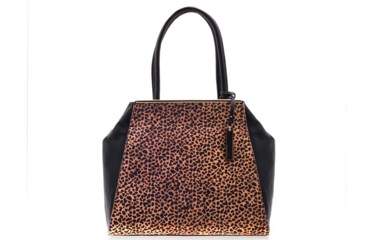 15 handbags under £150: 15 handbags under £150 - brown & black mini animal print by Vince Camuto