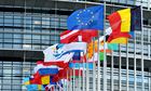 flags  european parliament strssbourg