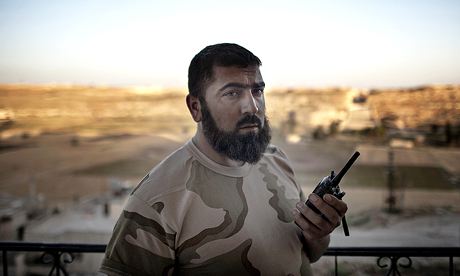 Abu Assad, rebel commander of Aleppo's tunnel forces
