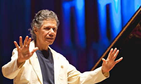 Relzaex and virtuosic … Chick Corea on stage at the Barbican 