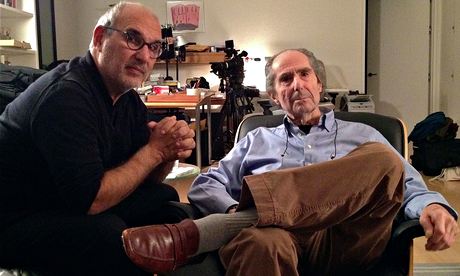 Philip Roth (right) with Alan Yentob in Imagine. Photograph: