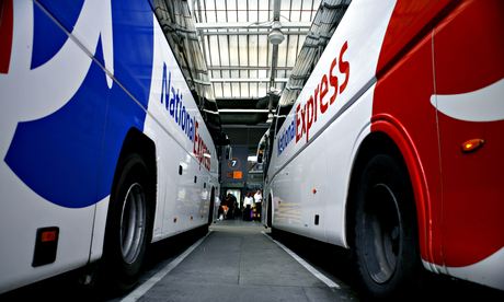 Two National Express coaches