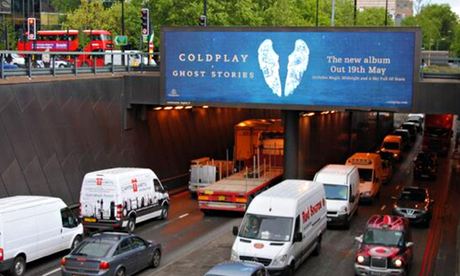 Coldplay billboard tweet