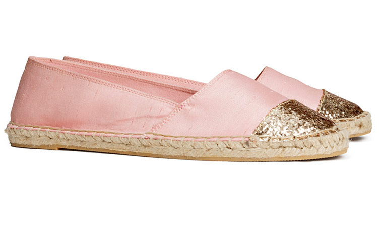 Wish list: espadrilles: Pink glitter toe