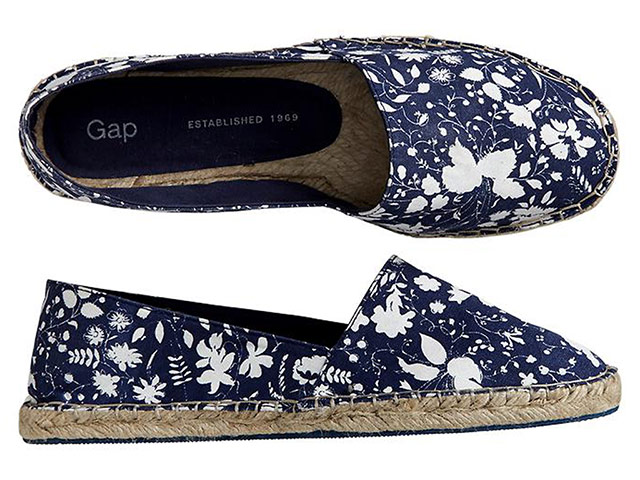 Wish list: espadrilles: Navy floral