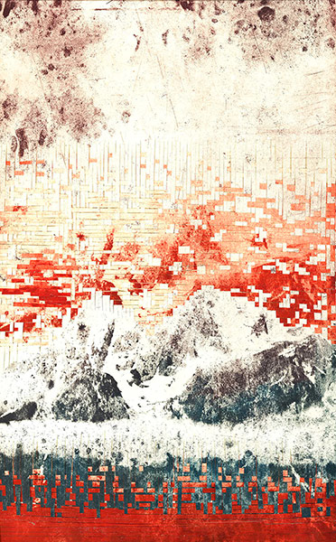 Elise Wehle artwork: 123rf paper artwork in red