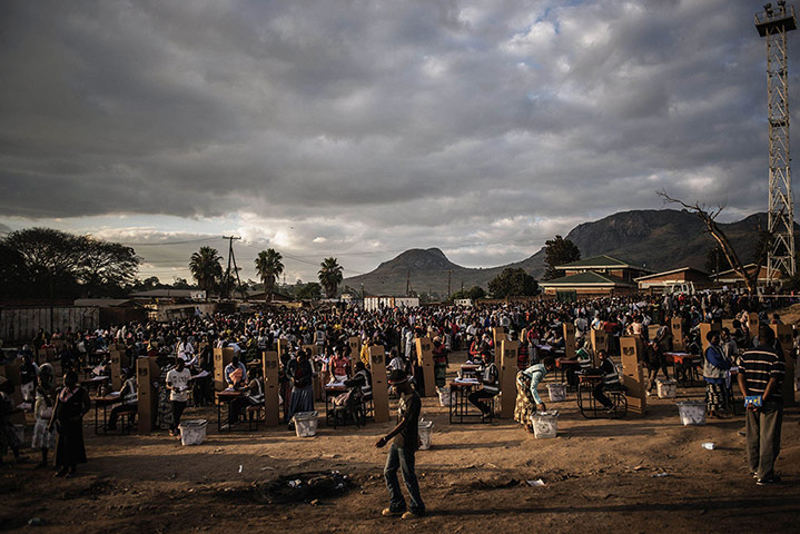20 Photos: Residents from the Ndirande township queue to vote in Blantyre, Malawi