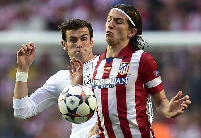 Champions League.: Real Madrid's Welsh forward Gareth Bale