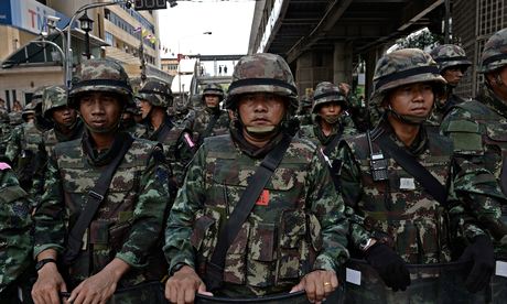 Thai soldiers in Bangkok