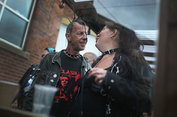 Punk festival Morecambe: Punk and Ska fans enjoy the atmosphere