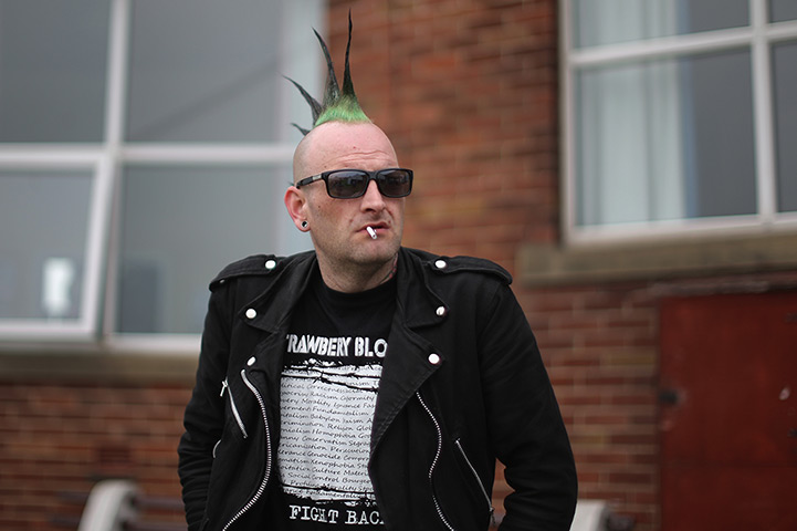 Punk festival Morecambe: Punk and Ska fans enjoy the atmosphere