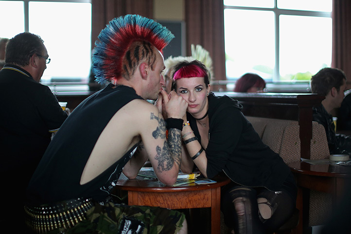 Punk festival Morecambe: Two punk fans