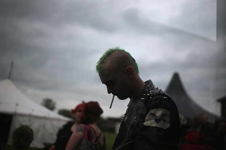 Punk festival Morecambe: Punk and Ska fans enjoy the atmosphere