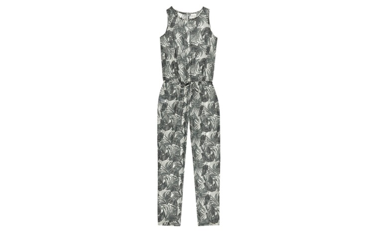 Jumpsuits: Jumpsuits - leaf print sleevless jumpsuit by Reiss