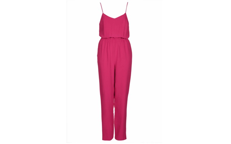 Jumpsuits: Jumpsuits - strappy fuchsia pink jumpsuit by Topshop
