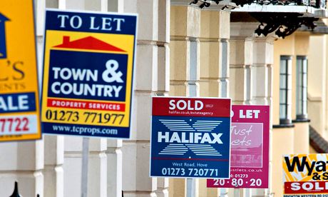 Estate agents' boards in Brighton